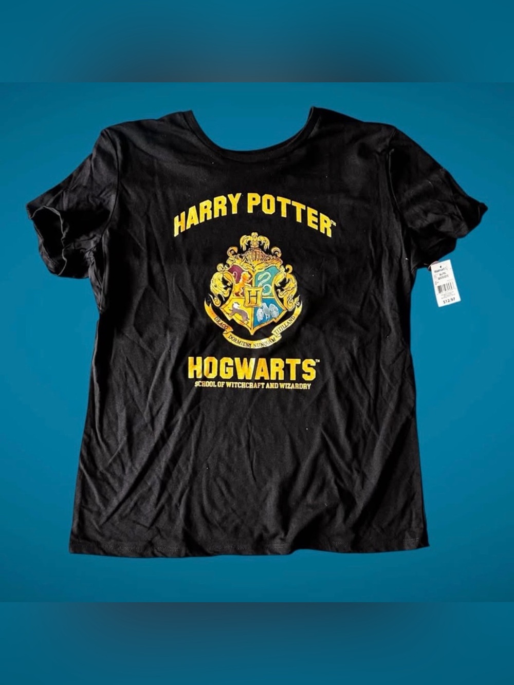 Harry Potter Women’s Fitted T-shirt Tee Black T-Shirt Tee